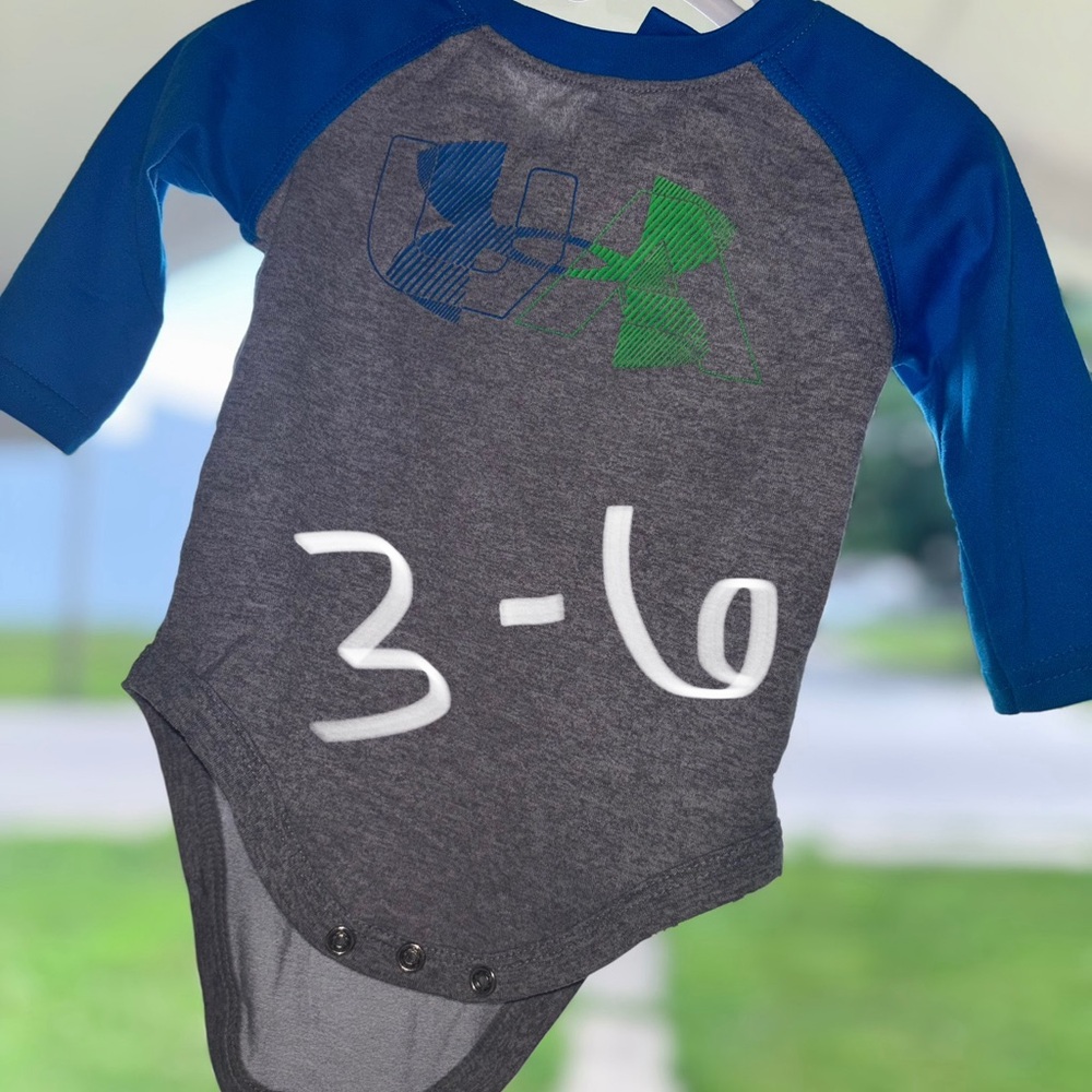 Under Armour Blue and Gray Bodysuit Casual One Piece